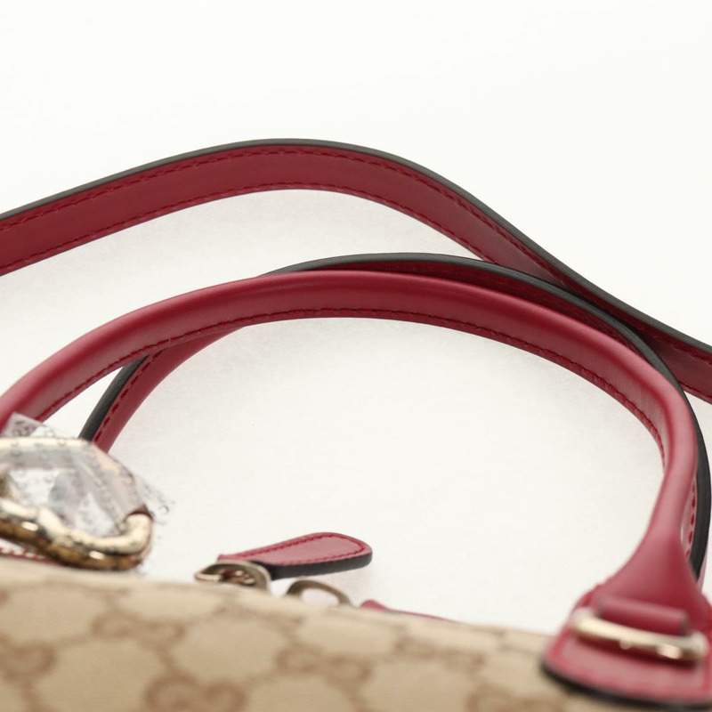 【日本直送】GUCCI GG帆布愛心圖案手提包 2way Beige Red Auth ki5996V-13