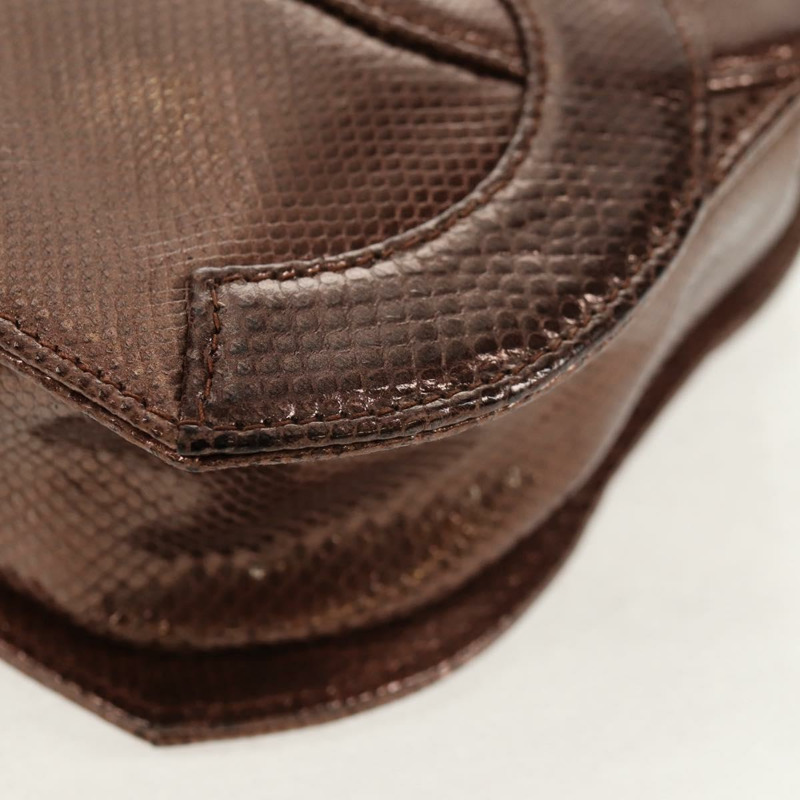 【日本直送】香奈兒 COCO 標誌鏈條肩背包，魚子醬紋皮革，古銅金色，CC 標誌，正品編號 142318V-16