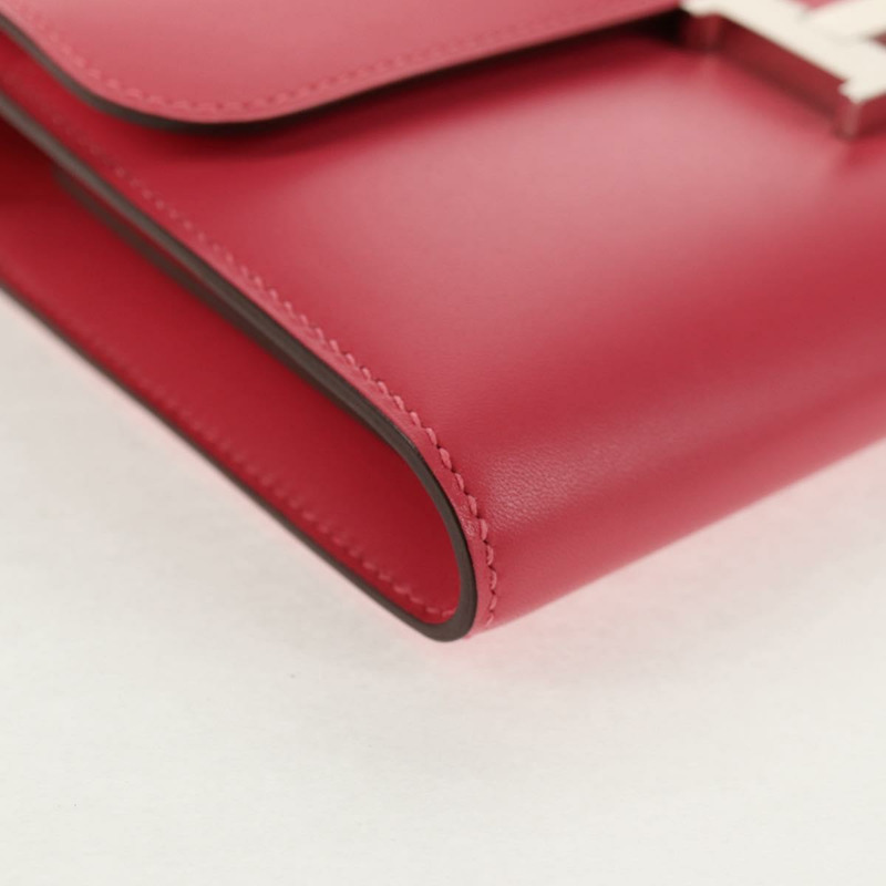 【日本直送】愛馬仕 Constance 長版皮夾，粉紅真皮，正品編號 141188M-13