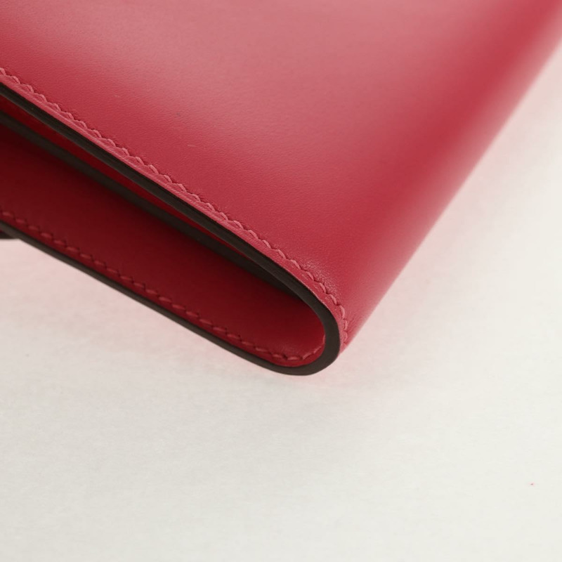 【日本直送】愛馬仕 Constance 長版皮夾，粉紅真皮，正品編號 141188M-15