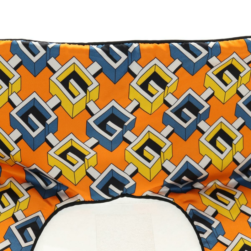 【日本直送】GUCCI 旅行套裝 旅行箱 絲綢 橘色 藍色 正品 141722M-3