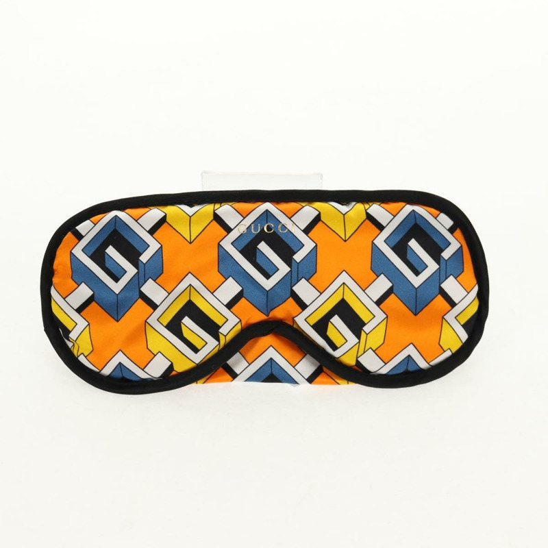 【日本直送】GUCCI 旅行套裝 旅行箱 絲綢 橘色 藍色 正品 141722M-22