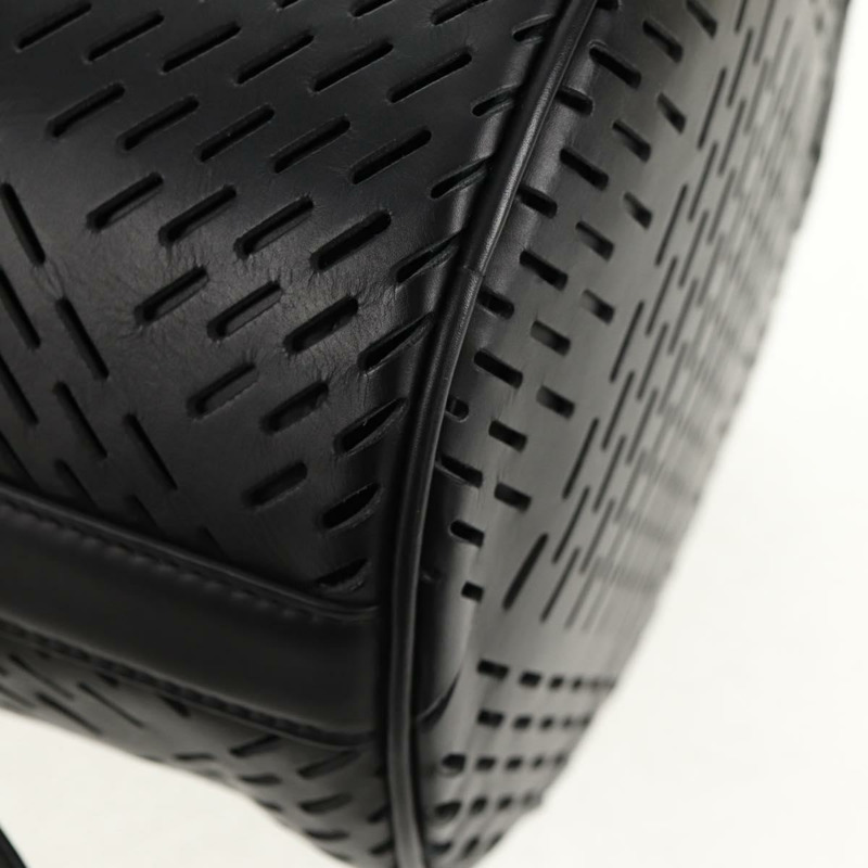 【日本直送】BOTTEGA VENETA 水桶單肩包，黑色打孔皮革，正品 BA6816M-13