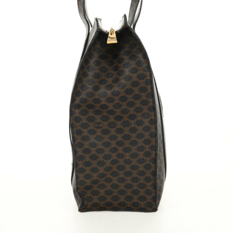 【日本直送】CELINE Macadam帆布肩背包 PVC皮革 黑色 金色 正品 146772V-3