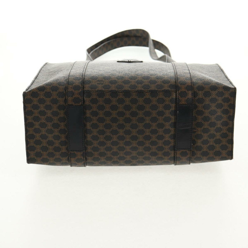 【日本直送】CELINE Macadam帆布肩背包 PVC皮革 黑色 金色 正品 146772V-4