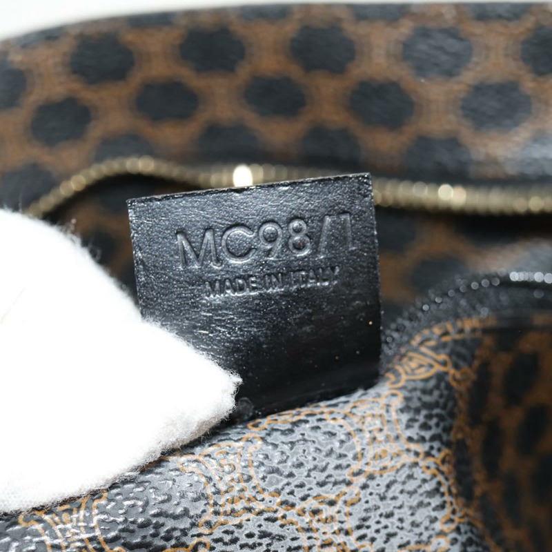 【日本直送】CELINE Macadam帆布肩背包 PVC皮革 黑色 金色 正品 146772V-11