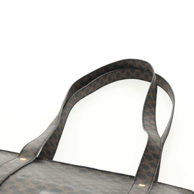 【日本直送】CELINE Macadam帆布肩背包 PVC皮革 黑色 金色 正品 146772V-13