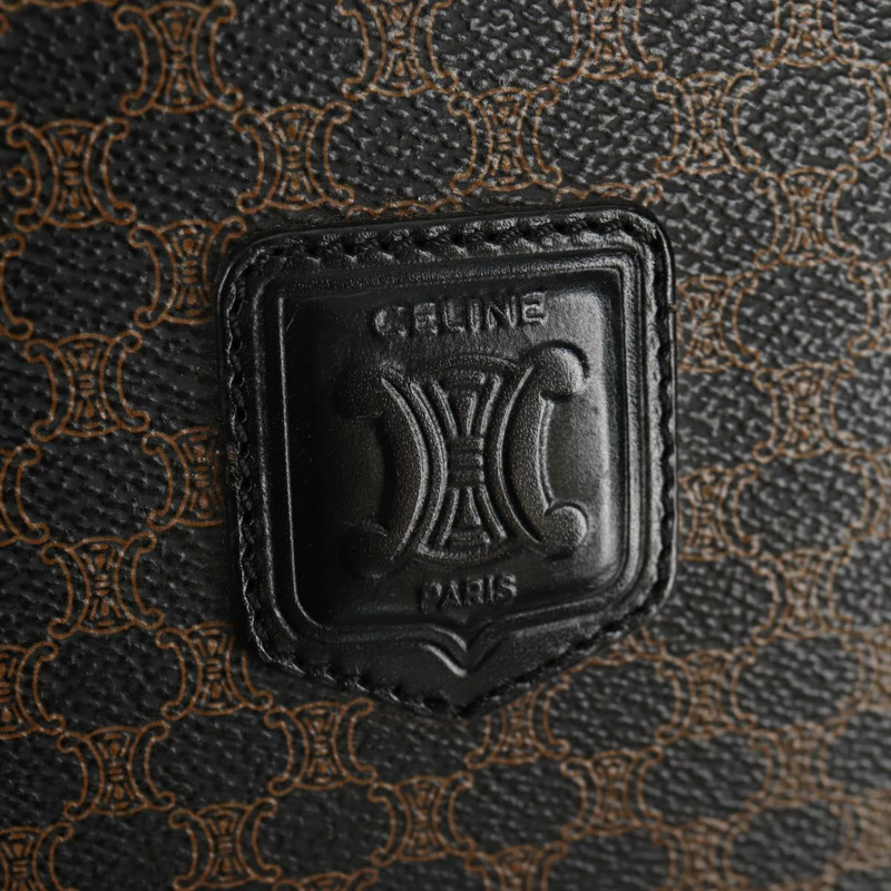 【日本直送】CELINE Macadam帆布肩背包 PVC皮革 黑色 金色 正品 146772V-17