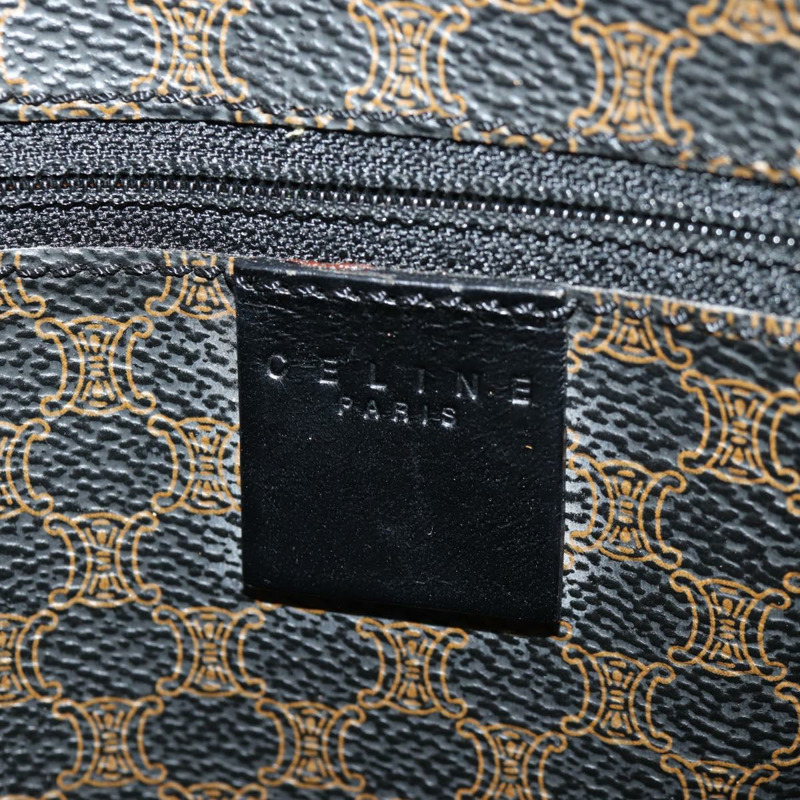 【日本直送】CELINE Macadam帆布肩背包 PVC皮革 黑色 金色 正品 146772V-19