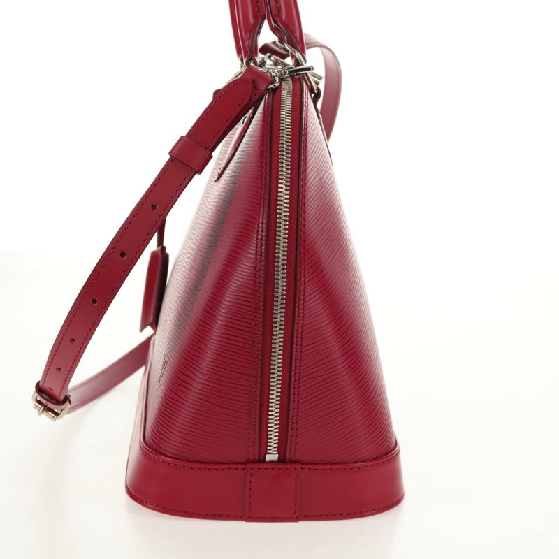 【日本直送】路易威登 Epi Alma PM 手提包，玫紅色，M40490，LV 正品，編號 146653V-2