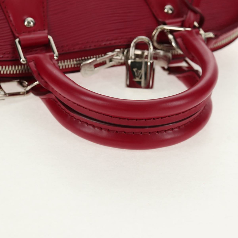 【日本直送】路易威登 Epi Alma PM 手提包，玫紅色，M40490，LV 正品，編號 146653V-6