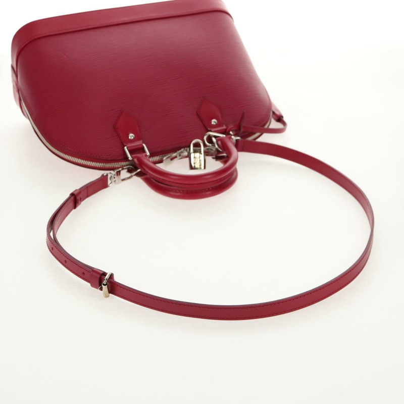 【日本直送】路易威登 Epi Alma PM 手提包，玫紅色，M40490，LV 正品，編號 146653V-7