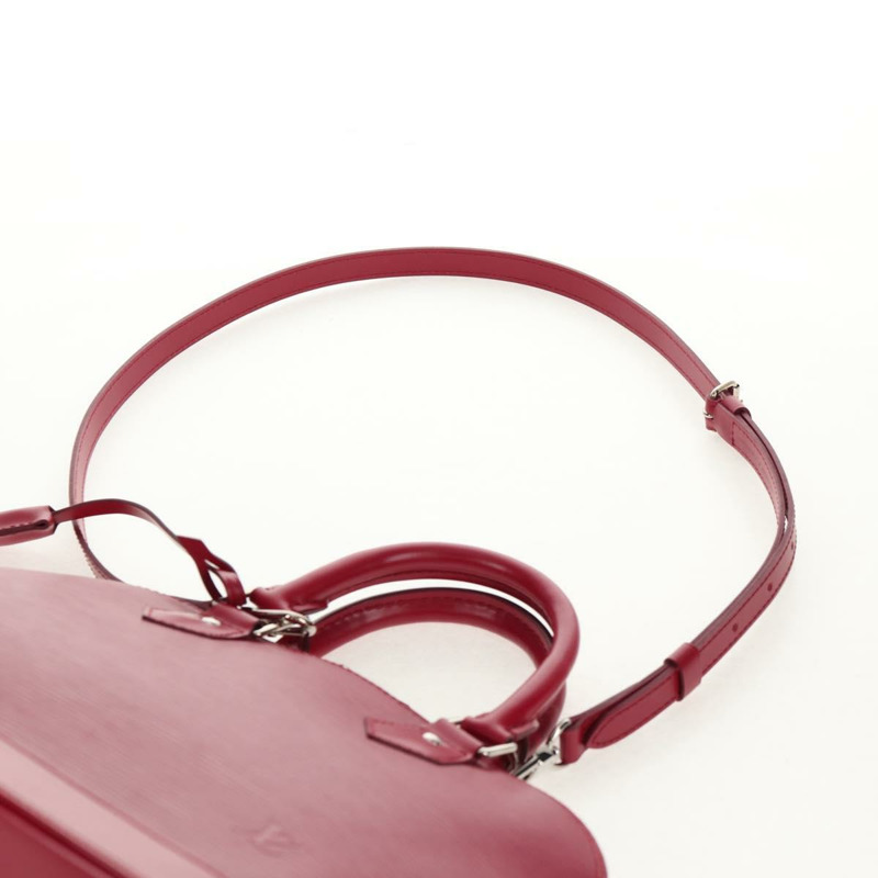 【日本直送】路易威登 Epi Alma PM 手提包，玫紅色，M40490，LV 正品，編號 146653V-14