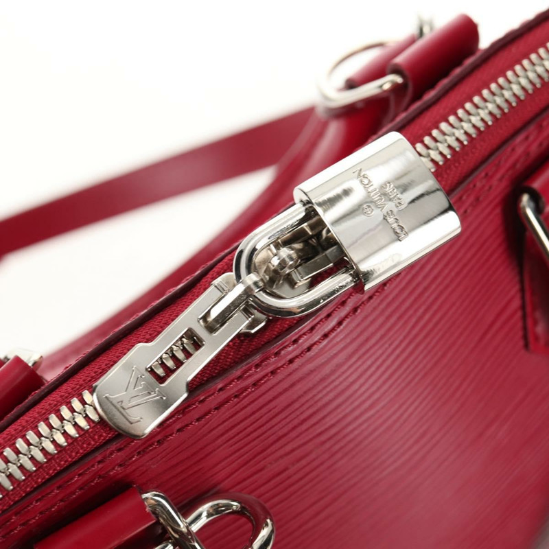 【日本直送】路易威登 Epi Alma PM 手提包，玫紅色，M40490，LV 正品，編號 146653V-21
