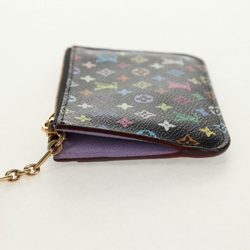 【日本直送】路易威登 Multicolor Pochette Cles NM 零錢包 黑色 M60279 正品 146522V-2