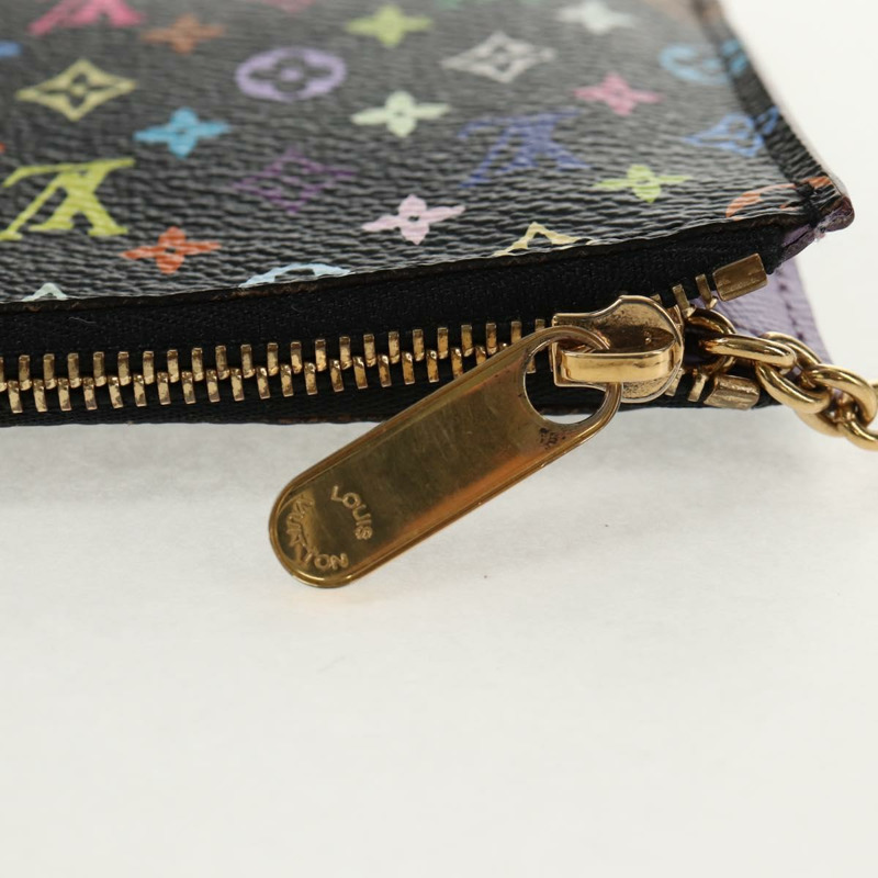 【日本直送】路易威登 Multicolor Pochette Cles NM 零錢包 黑色 M60279 正品 146522V-7