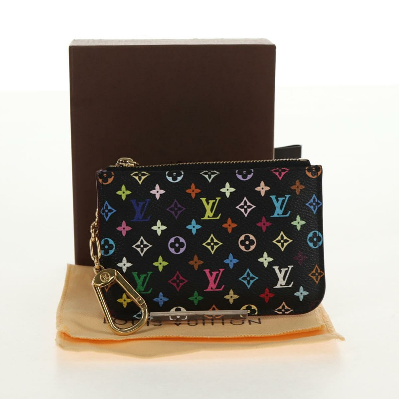 【日本直送】路易威登 Multicolor Pochette Cles NM 零錢包 黑色 M60279 正品 146522V-11