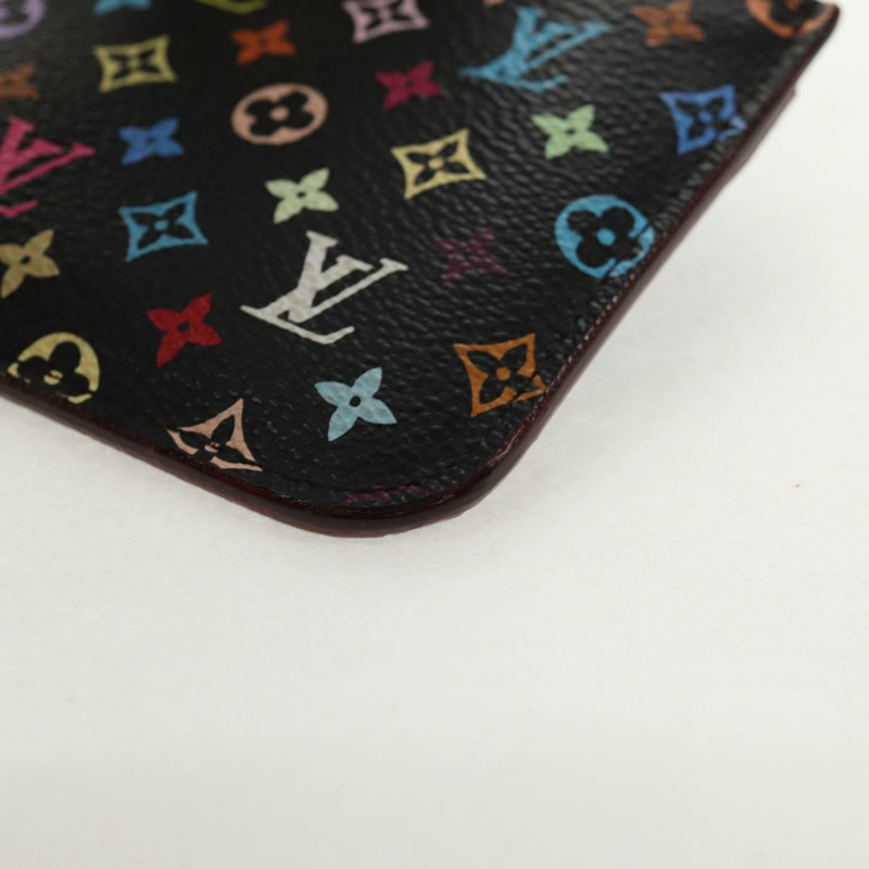 【日本直送】路易威登 Multicolor Pochette Cles NM 零錢包 黑色 M60279 正品 146522V-13