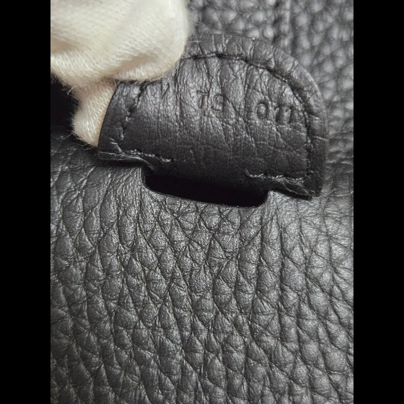 HERMES 愛馬仕黑色銀釦evelyne 29-29