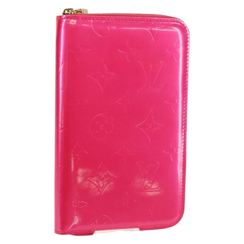 路易威登 Monogram Vernis Eldridge 錢包 玫紅色 M91240 正品 yk19678V