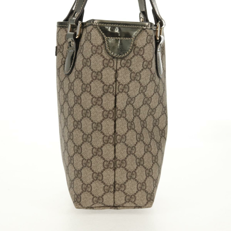 【日本直送】GUCCI GG Supreme 托特包 PVC 皮革 米色 銀色 189897 正品 yk19708V-2