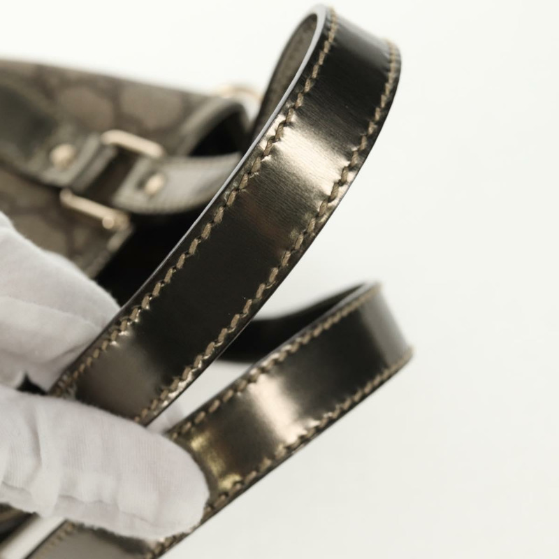 【日本直送】GUCCI GG Supreme 托特包 PVC 皮革 米色 銀色 189897 正品 yk19708V-7