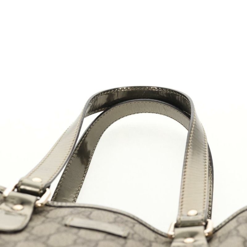 【日本直送】GUCCI GG Supreme 托特包 PVC 皮革 米色 銀色 189897 正品 yk19708V-8
