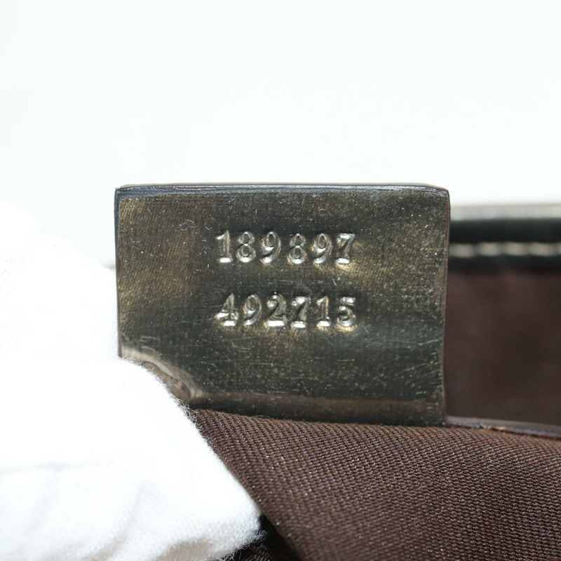 【日本直送】GUCCI GG Supreme 托特包 PVC 皮革 米色 銀色 189897 正品 yk19708V-10