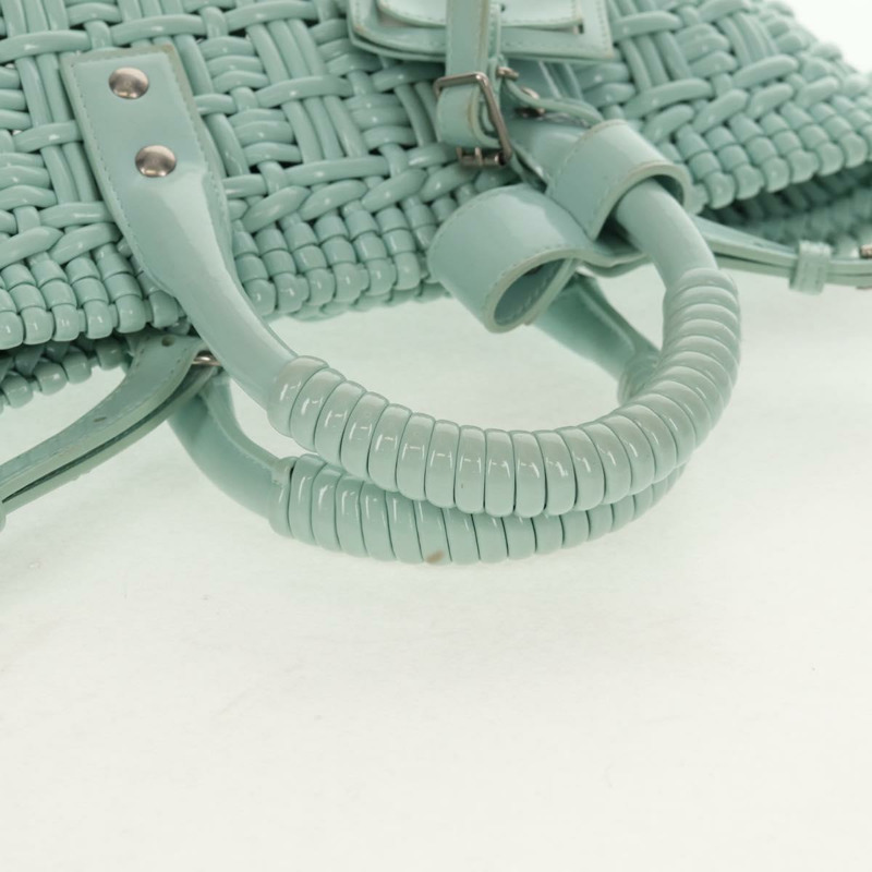 【日本直送】BALENCIAGA Bistro XS 手提包，橡膠材質，兩用，青檸綠/銀色，貨號 671342，正品號 147970V-7