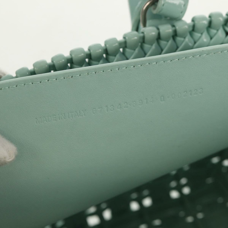 【日本直送】BALENCIAGA Bistro XS 手提包，橡膠材質，兩用，青檸綠/銀色，貨號 671342，正品號 147970V-11