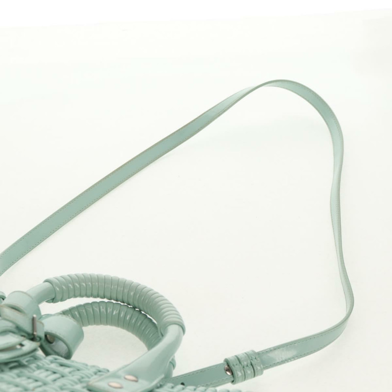 【日本直送】BALENCIAGA Bistro XS 手提包，橡膠材質，兩用，青檸綠/銀色，貨號 671342，正品號 147970V-16