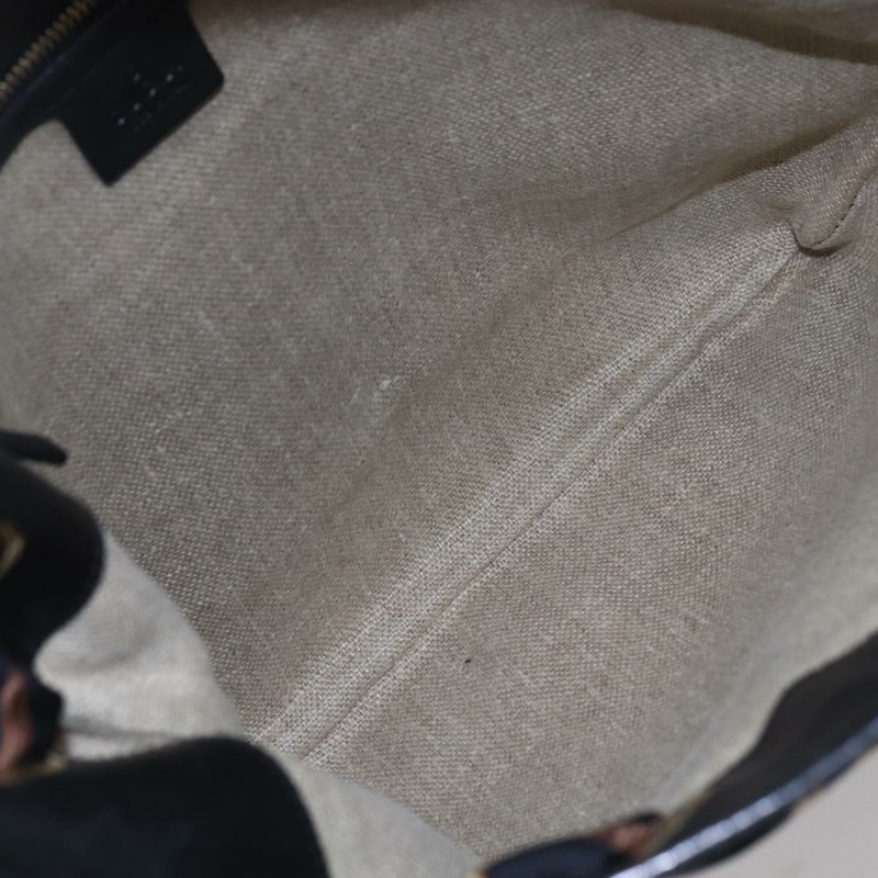【日本直送】GUCCI GG帆布肩背包 黑色 金色 155563 正品 147670V-9