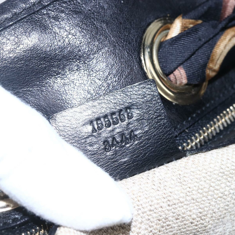 【日本直送】GUCCI GG帆布肩背包 黑色 金色 155563 正品 147670V-10