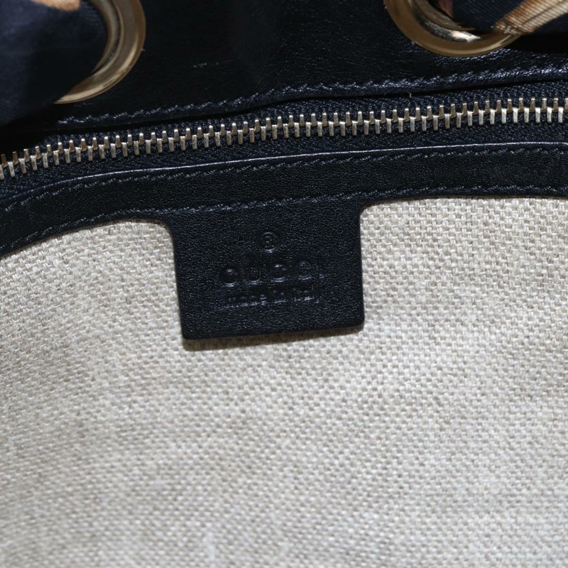 【日本直送】GUCCI GG帆布肩背包 黑色 金色 155563 正品 147670V-16