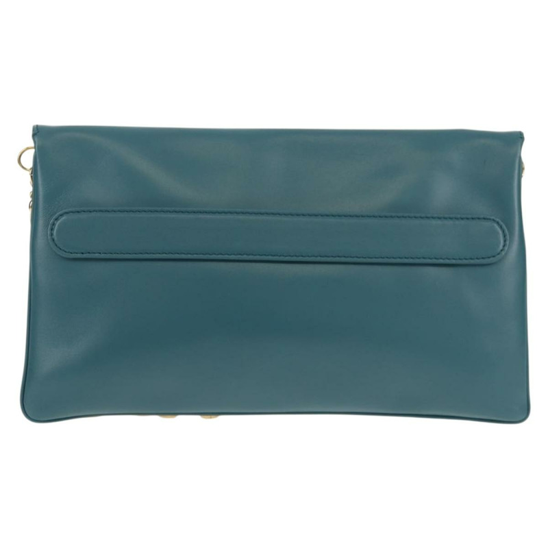 【日本直送】Christian Dior 鏈條雙肩包 皮革 藍色 金色 正品 147974M-1