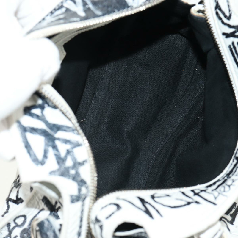 【日本直送】BALENCIAGA Neo Kagol XS 手提包 皮革 白色 銀色 700940 正品 136599M-9