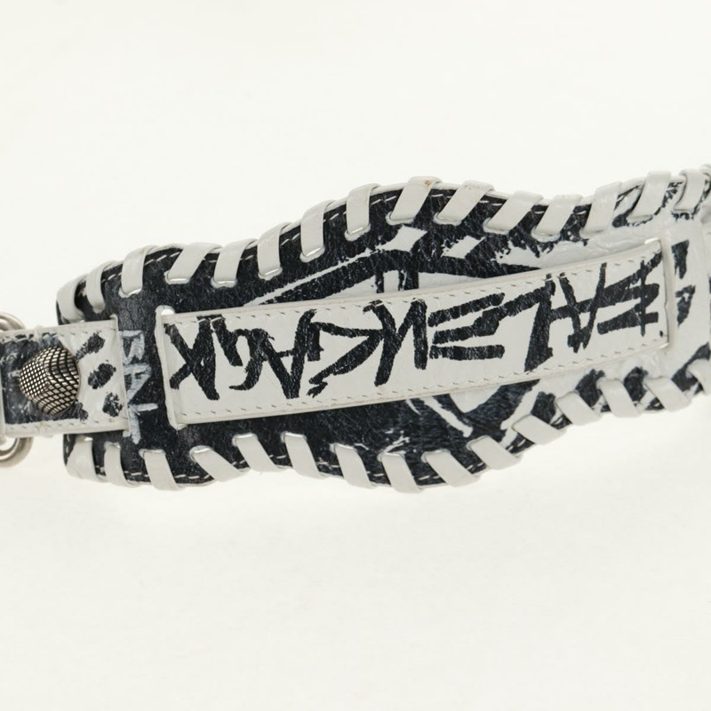 【日本直送】BALENCIAGA Neo Kagol XS 手提包 皮革 白色 銀色 700940 正品 136599M-14