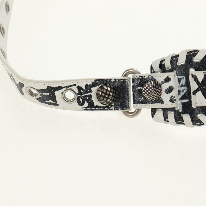 【日本直送】BALENCIAGA Neo Kagol XS 手提包 皮革 白色 銀色 700940 正品 136599M-15