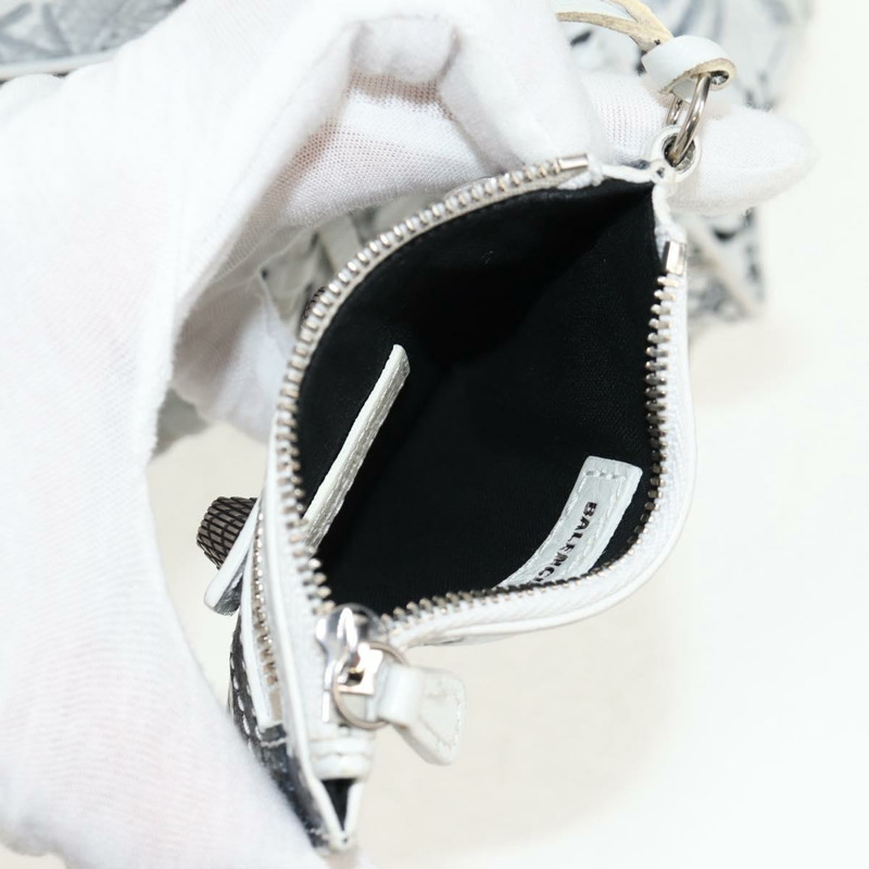 【日本直送】BALENCIAGA Neo Kagol XS 手提包 皮革 白色 銀色 700940 正品 136599M-24