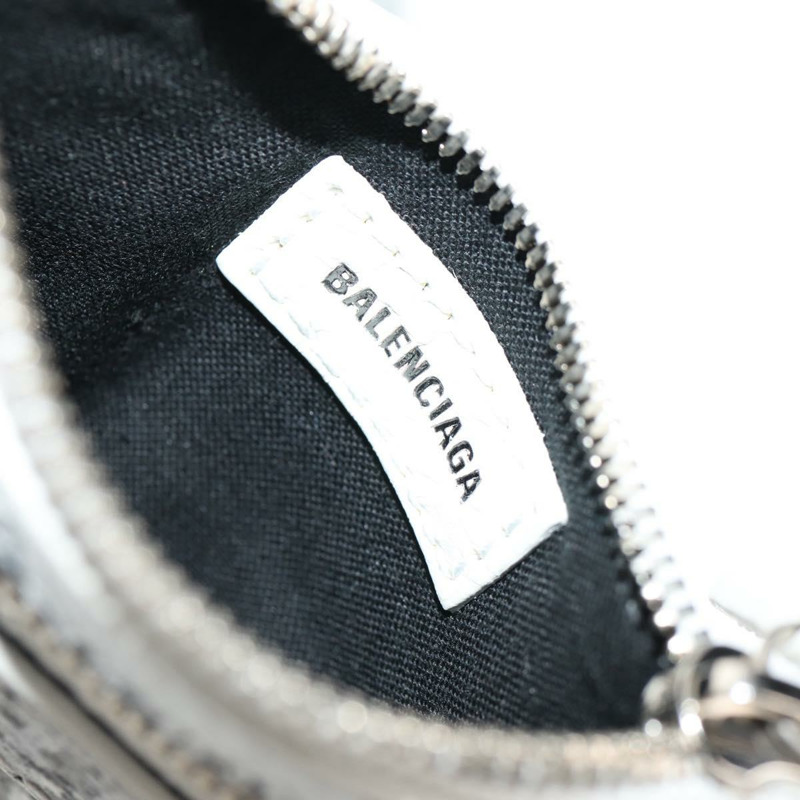 【日本直送】BALENCIAGA Neo Kagol XS 手提包 皮革 白色 銀色 700940 正品 136599M-25