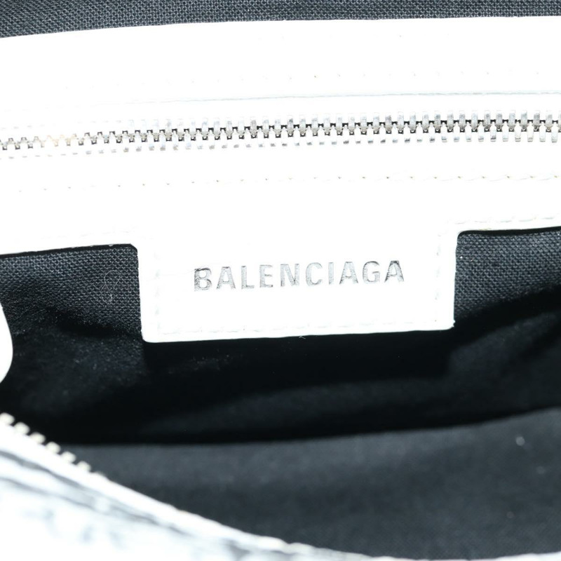 【日本直送】BALENCIAGA Neo Kagol XS 手提包 皮革 白色 銀色 700940 正品 136599M-29