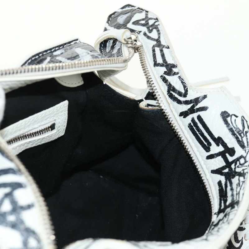 【日本直送】BALENCIAGA Neo Kagol XS 手提包 皮革 白色 銀色 700940 正品 136599M-30