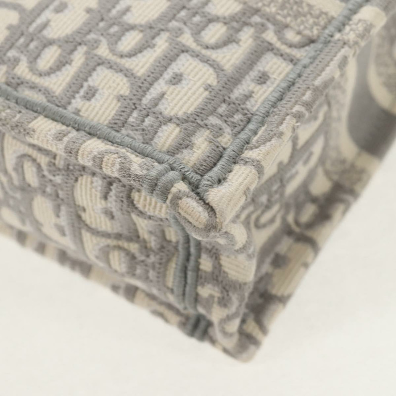 【日本直送】Christian Dior Oblique Book 手提單肩包 帆布 灰色 金色 正品 129785M-19