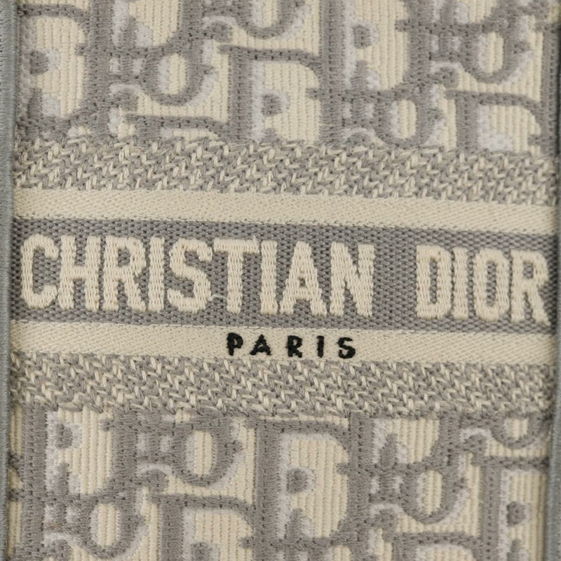 【日本直送】Christian Dior Oblique Book 手提單肩包 帆布 灰色 金色 正品 129785M-20