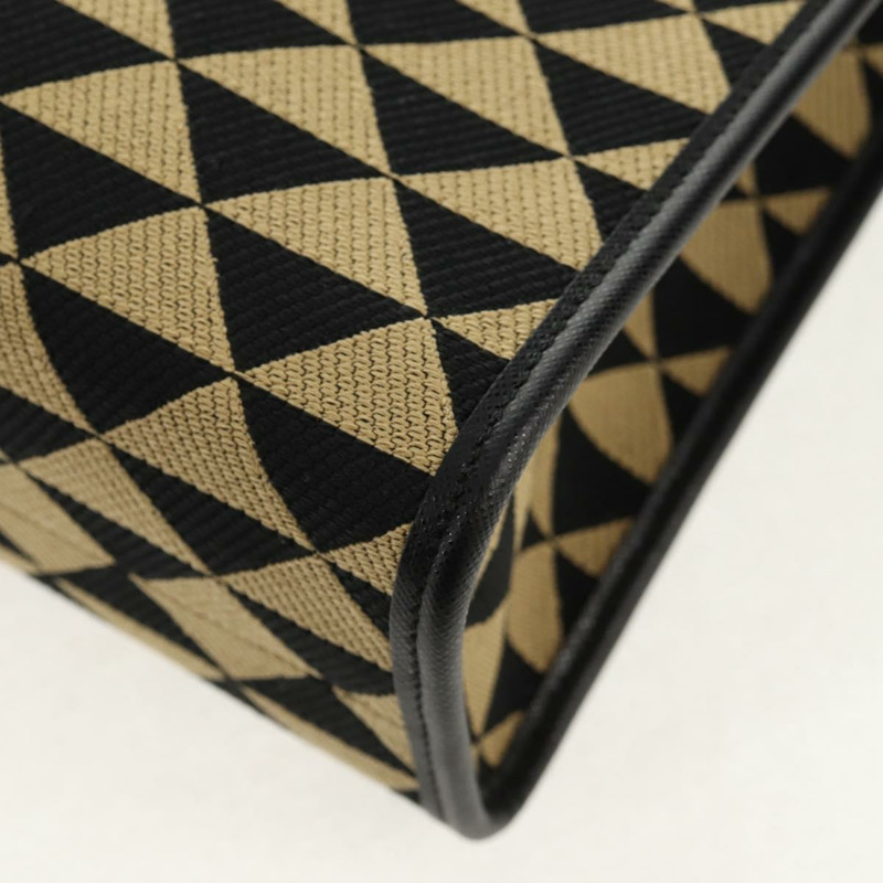 【日本直送】PRADA 標誌刺繡織物大包 織物皮革 1BA356 正品 148524M-14