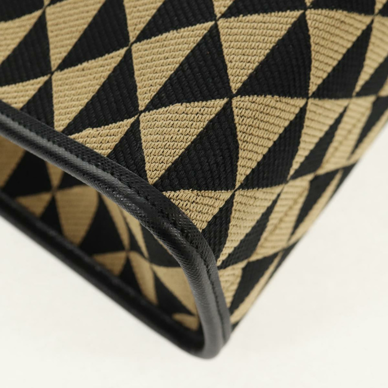 【日本直送】PRADA 標誌刺繡織物大包 織物皮革 1BA356 正品 148524M-15