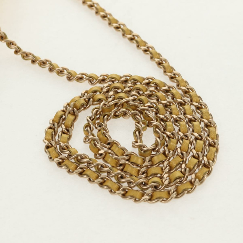 【日本直送】香奈兒鏈條絎縫肩背包，皮革材質，金色，CC標誌，正品編號140358M-7