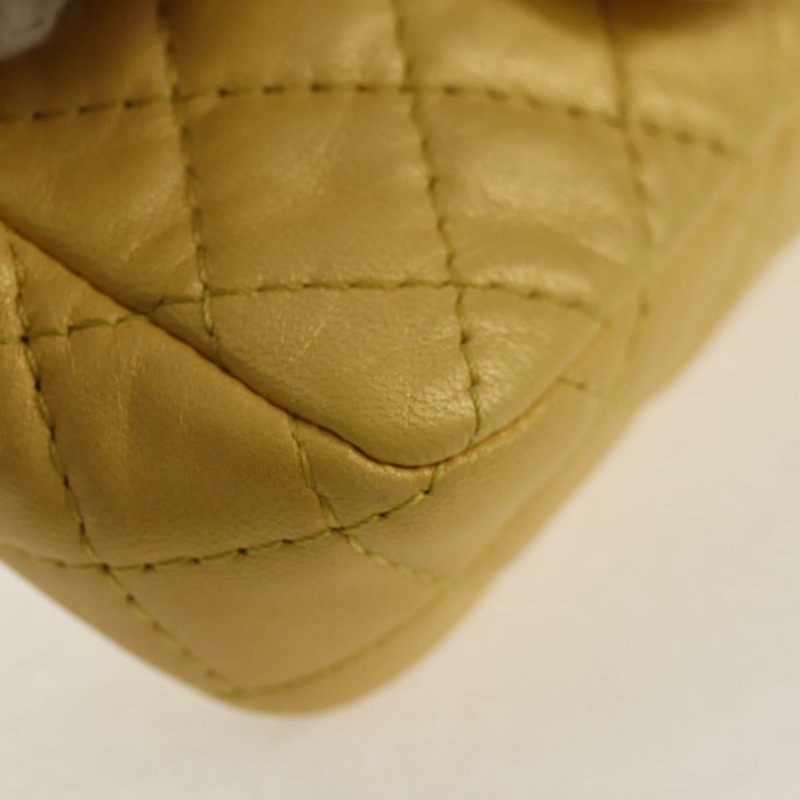 【日本直送】香奈兒鏈條絎縫肩背包，皮革材質，金色，CC標誌，正品編號140358M-14