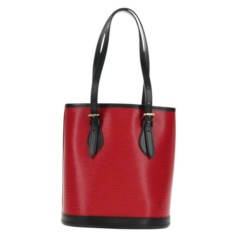 【日本直送】路易威登 Epi 水桶 PM 單肩包 SPO 紅黑 LV 正品 140506V-12