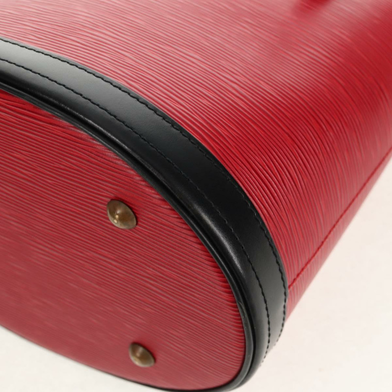 【日本直送】路易威登 Epi 水桶 PM 單肩包 SPO 紅黑 LV 正品 140506V-16